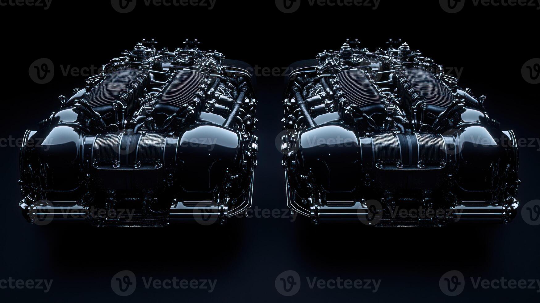 Powerful dual engine assembly photo
