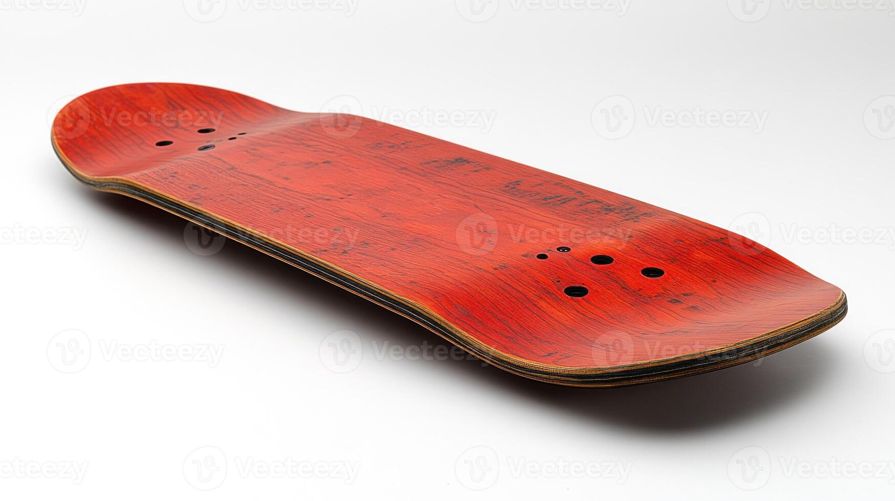 Red skateboard deck photo