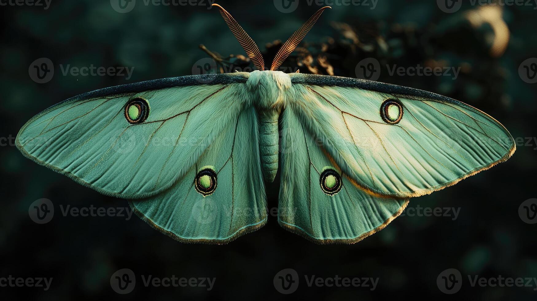 Luna Moth Wings Displaying Exquisite Color photo