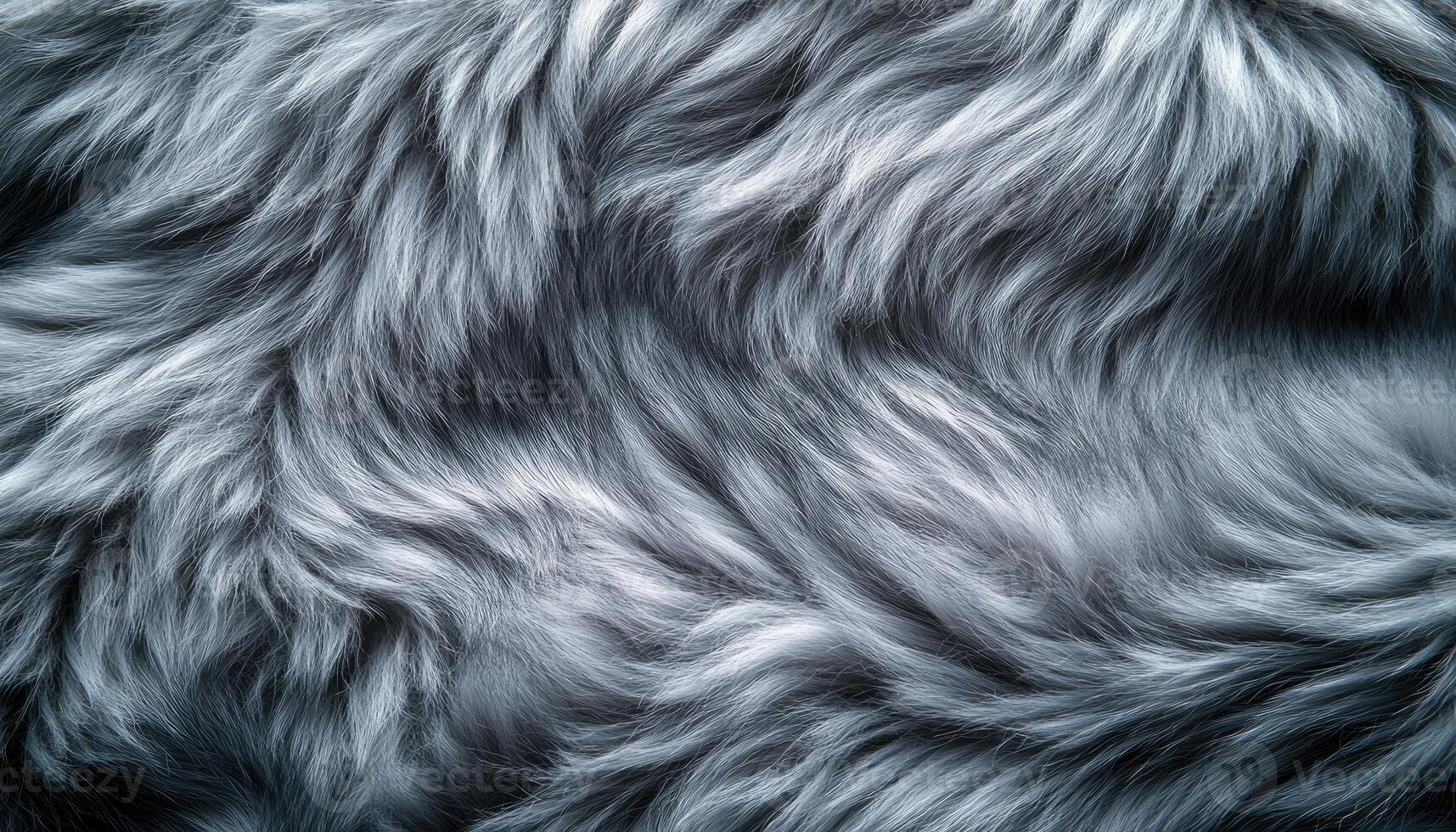 Gray Fur Texture Soft Fluffy photo