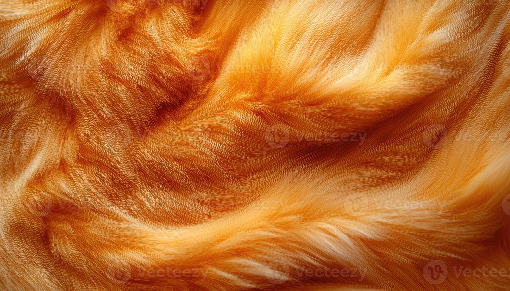 Luxurious Orange Fur Soft Texture Background photo