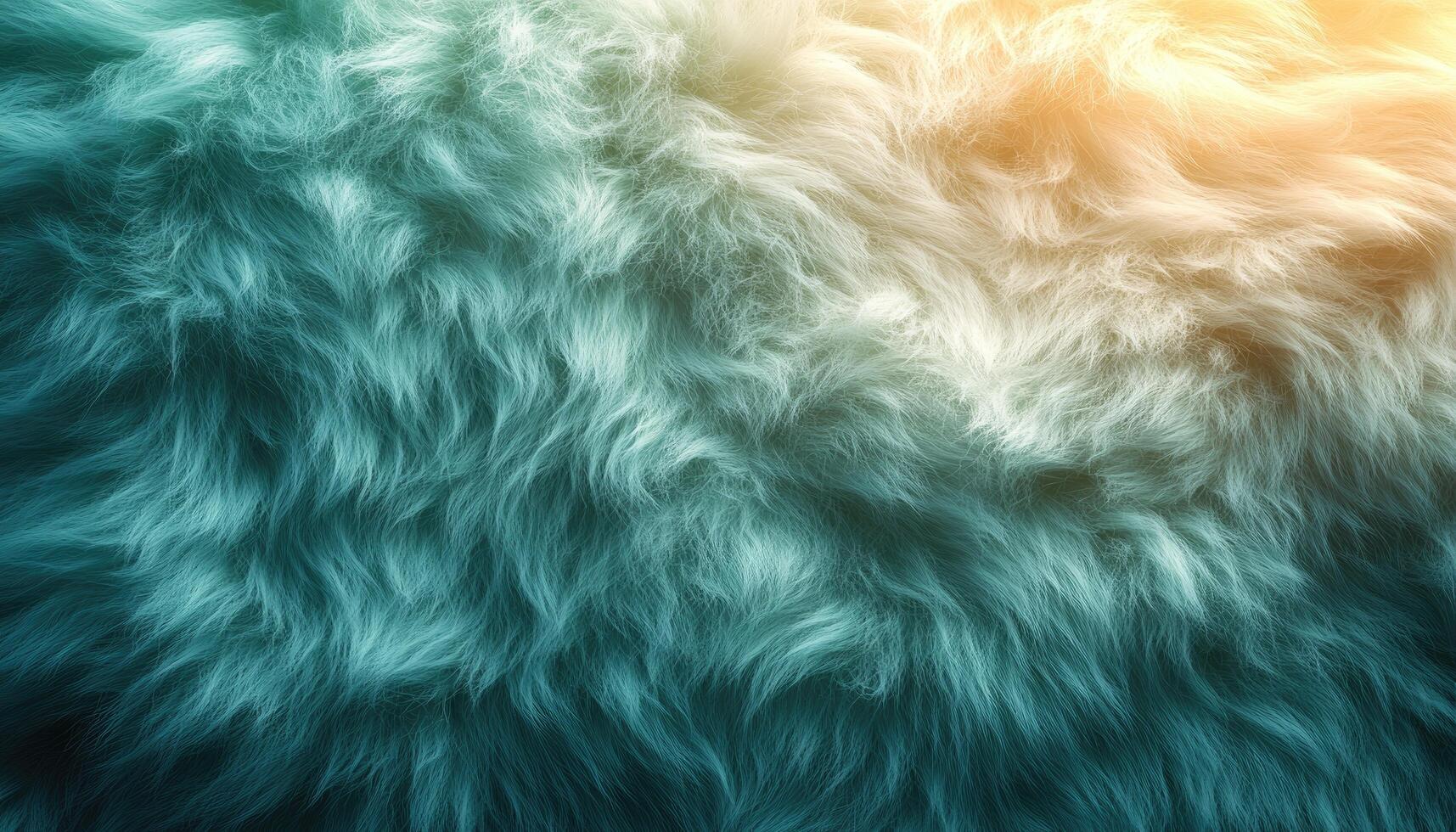 Abstract Teal and White Fur Texture Background photo