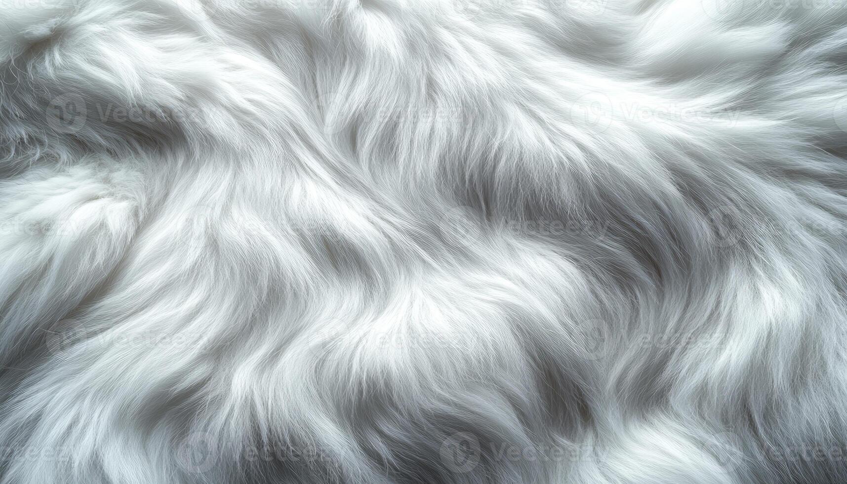 White Fluffy Fur Texture Background Image photo