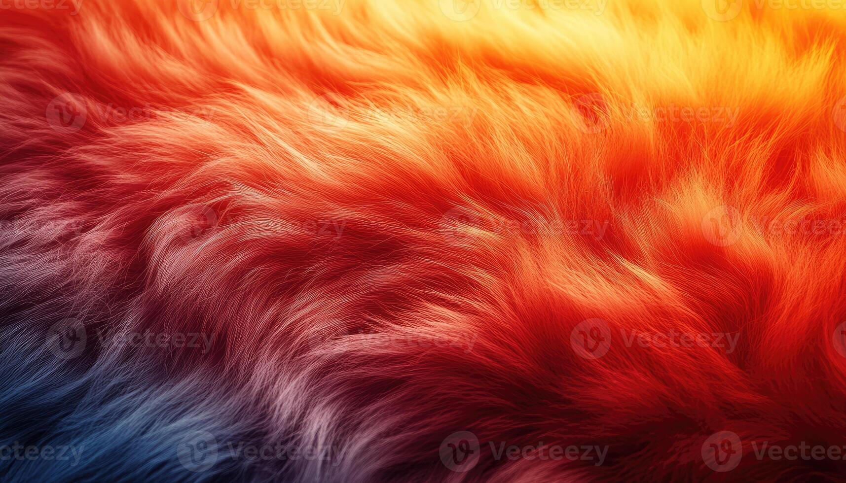 Vivid Red Orange Fur Texture Background Image photo