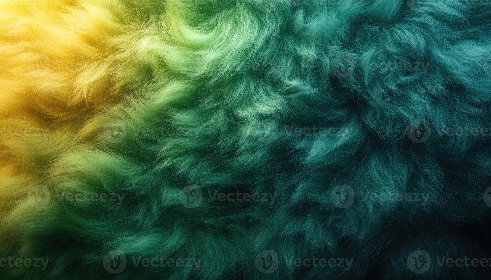 Abstract Textured Gradient Of Yellow And Green Fur photo