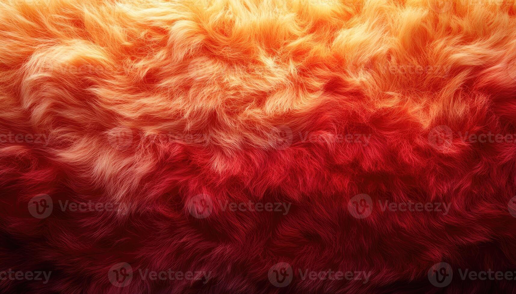 Abstract fiery orange and red fur texture image photo