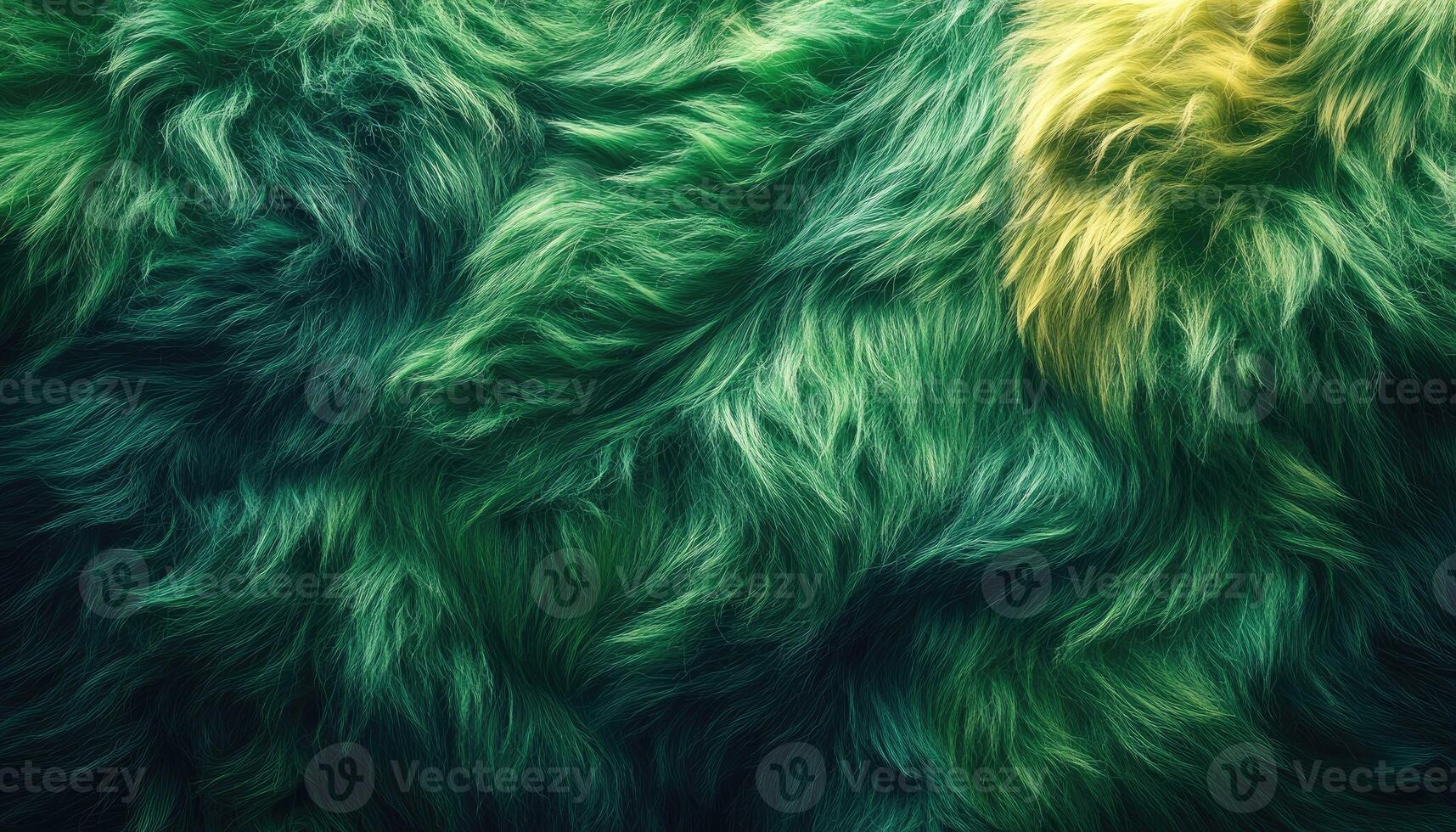 Abstract Green And Yellow Fur Texture Image photo