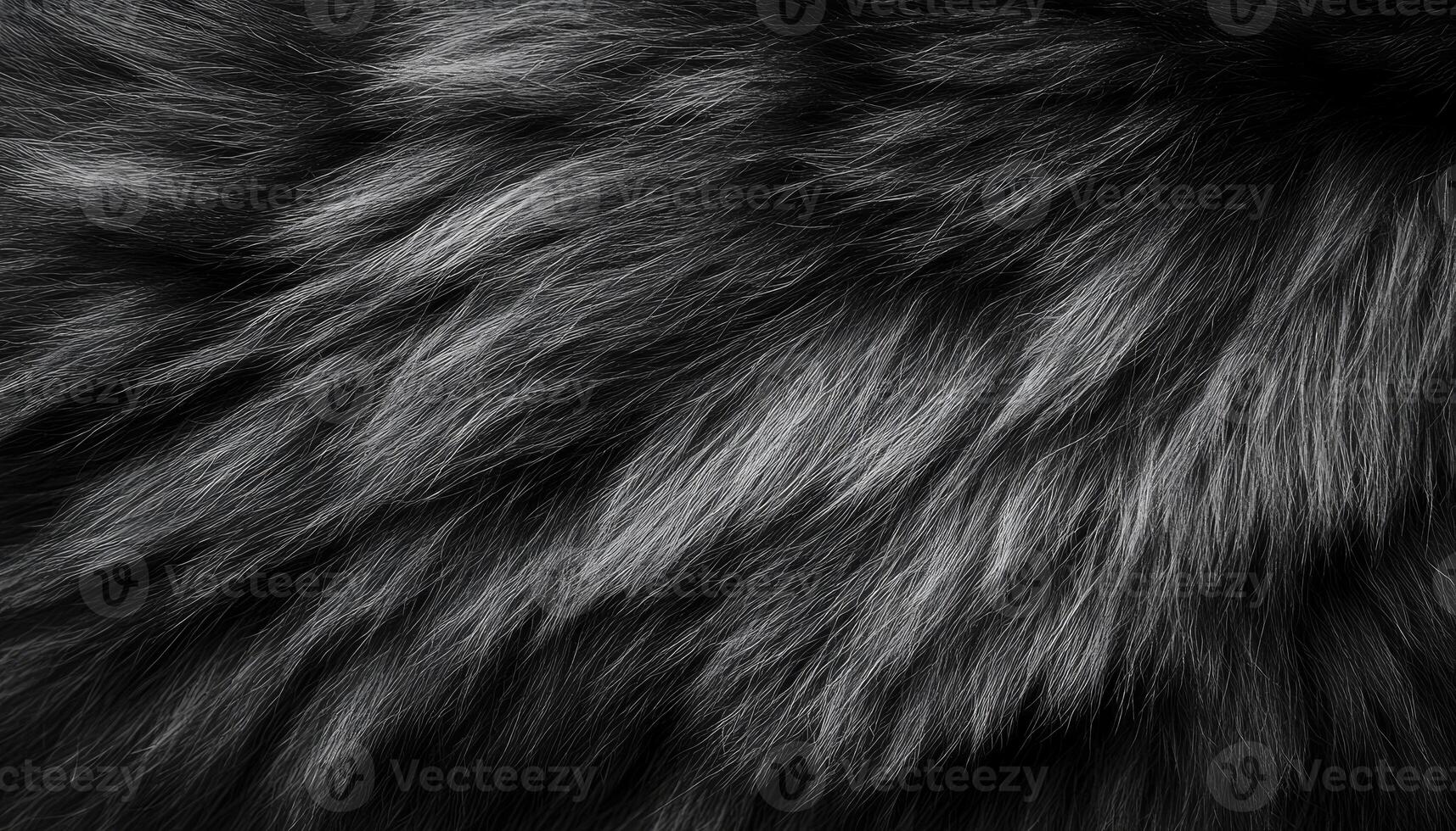 Dark Gray Fur Texture Close Up Image photo