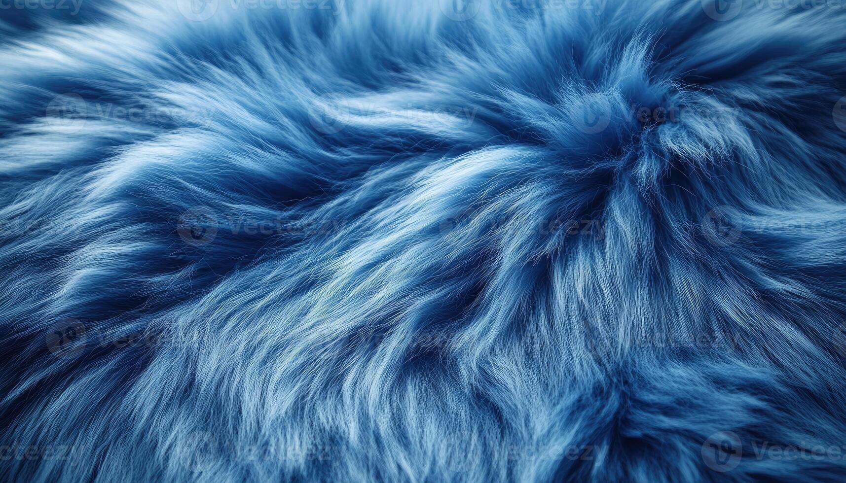 Deep Blue Fur Texture Soft Fluffy Background photo