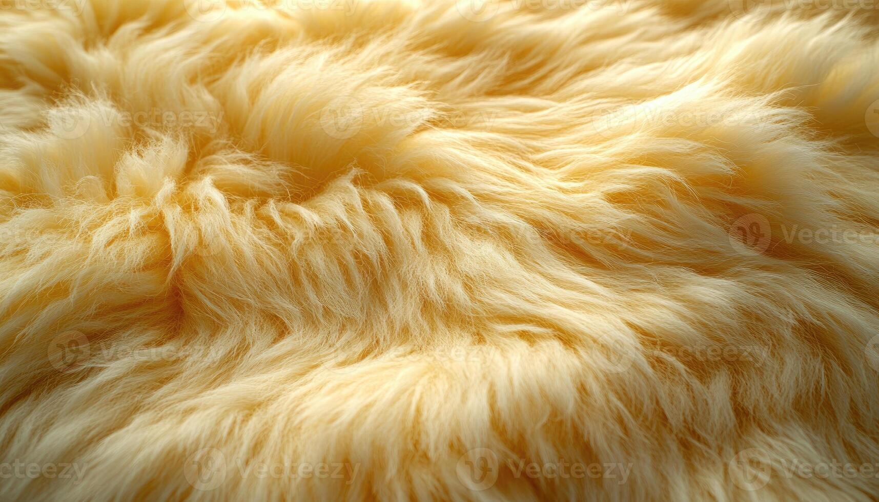 Soft Pale Yellow Fur Texture Background photo