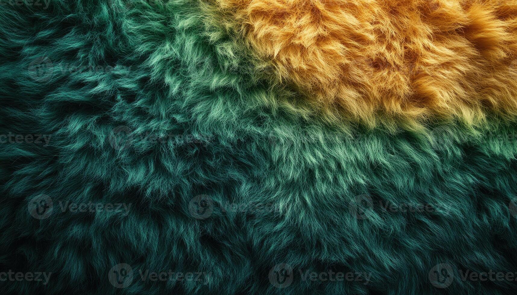 Abstract textured fur in teal and gold hues photo