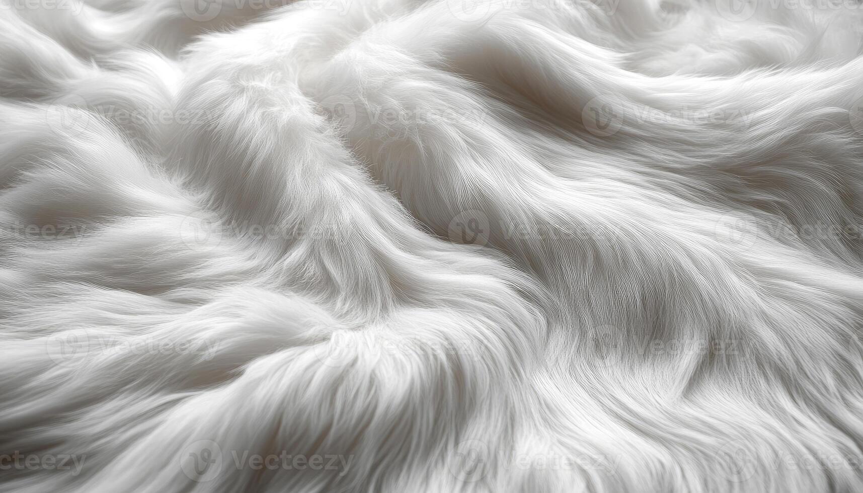 White Fur Texture Soft Fluffy Waves photo
