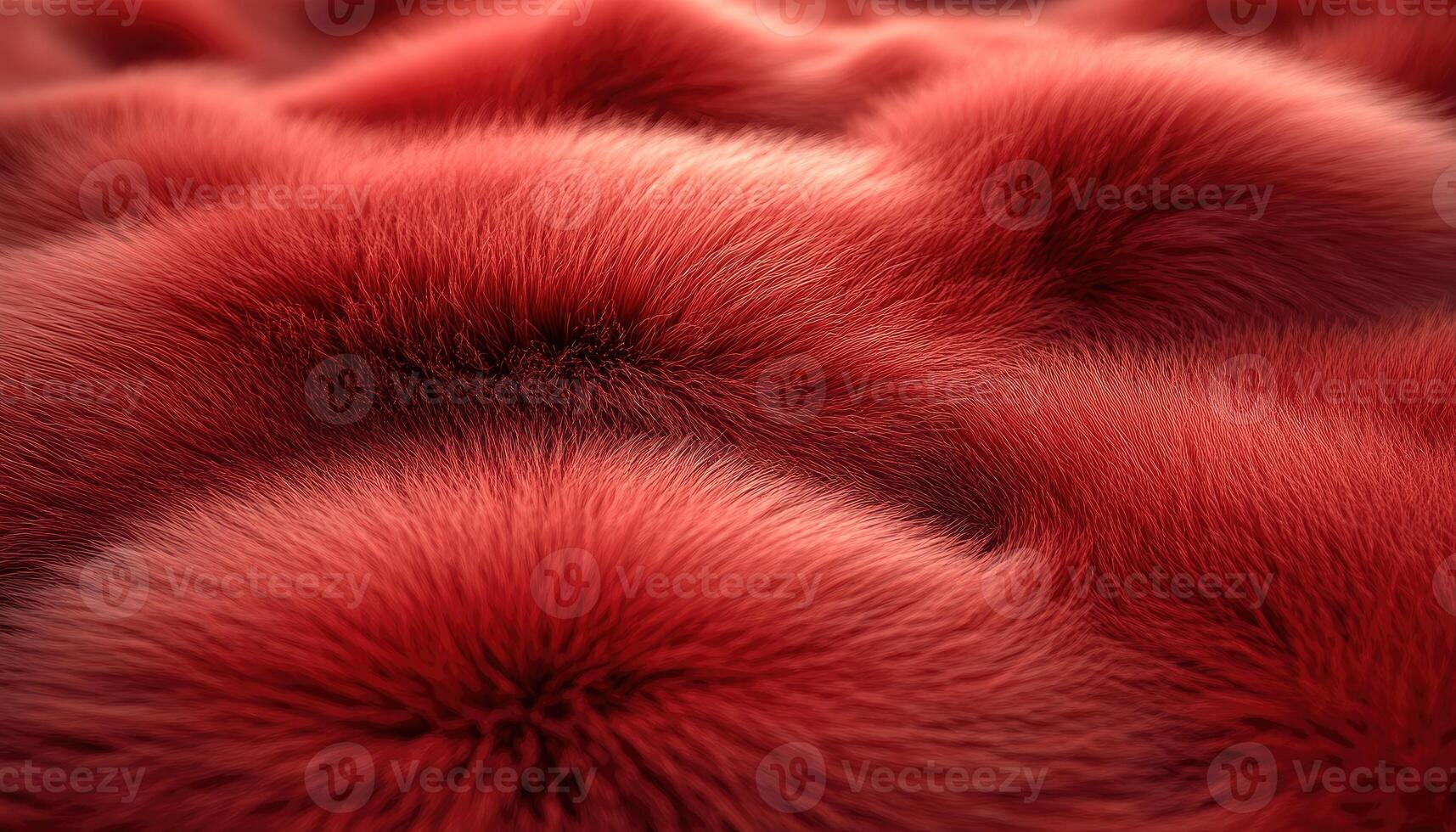 Red Fur Texture Soft Fluffy Background photo