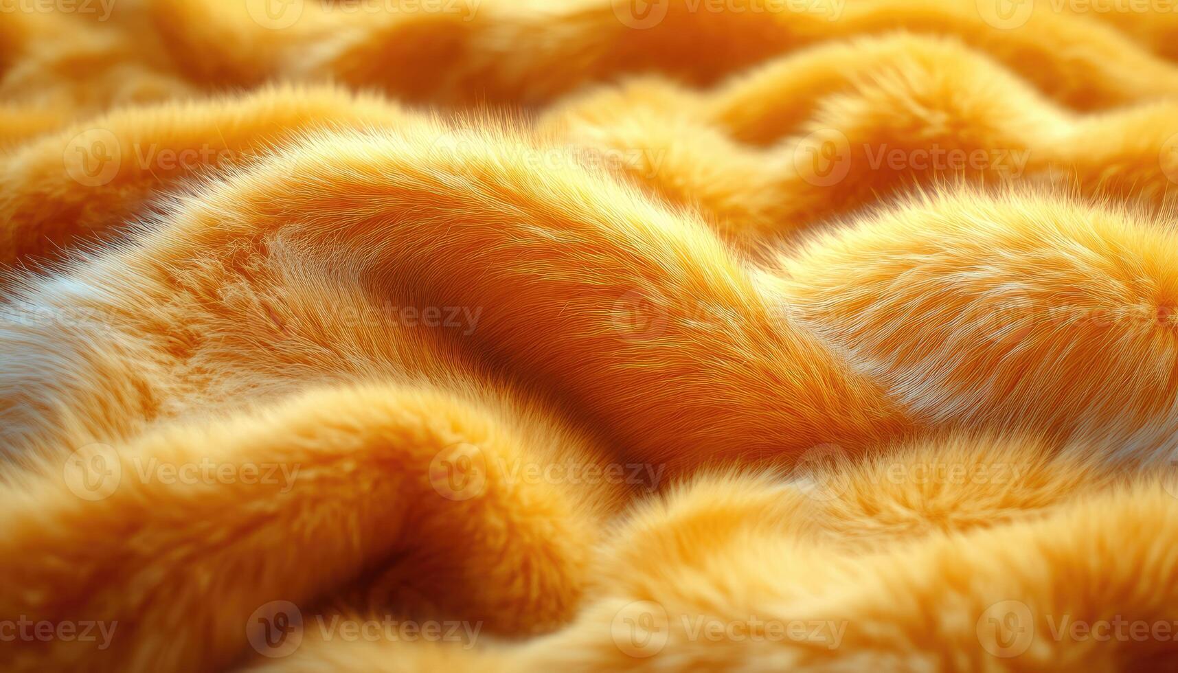 Golden Fur Texture Soft Waves Luxurious Appearance photo