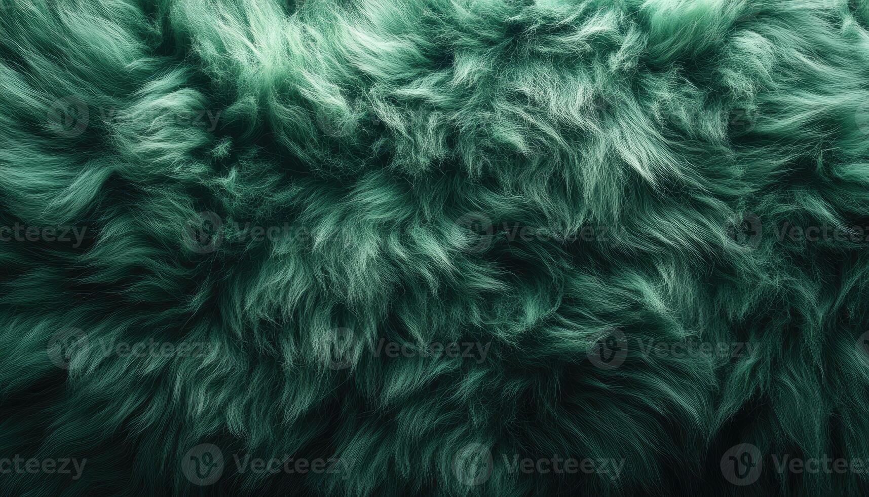 Deep Green Fur Texture Abstract Background photo
