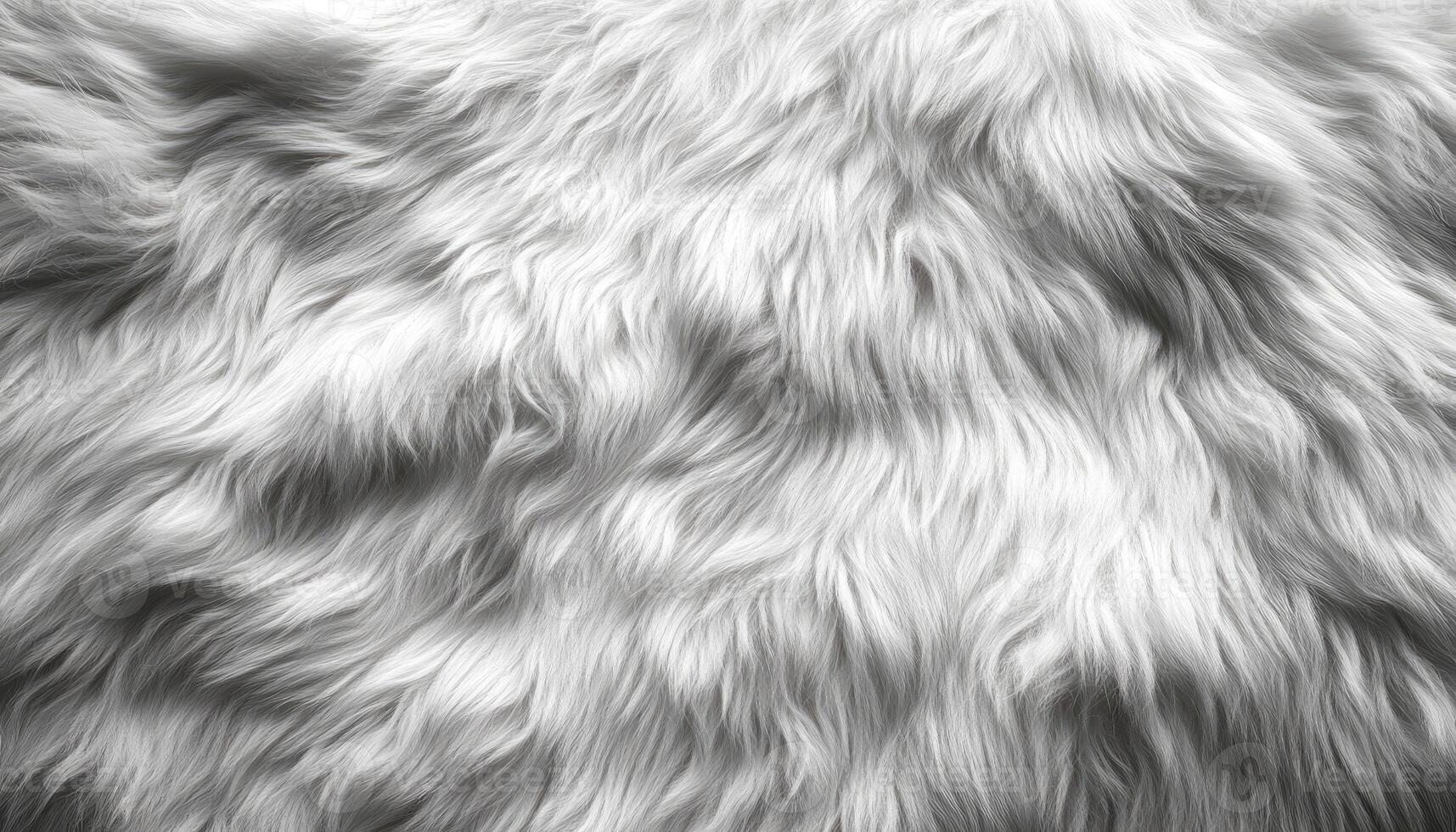 White Fur Texture Soft Fluffy photo