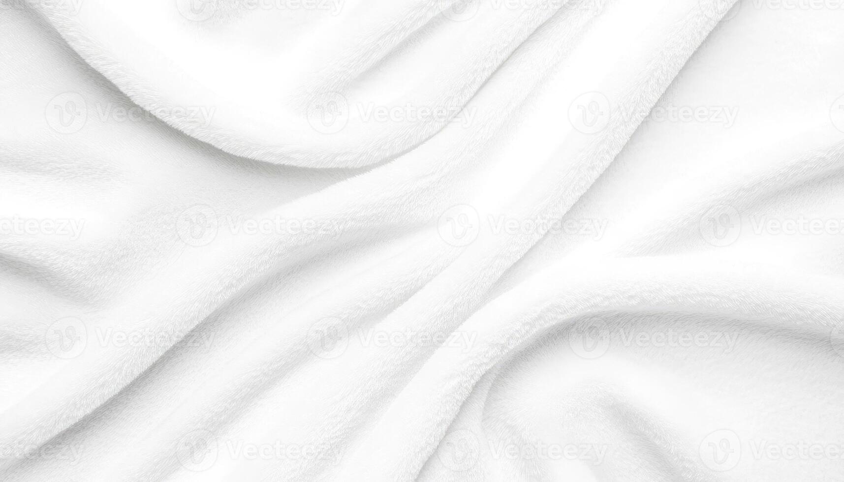 White Fluffy Fabric Draped Softly Showing Texture photo