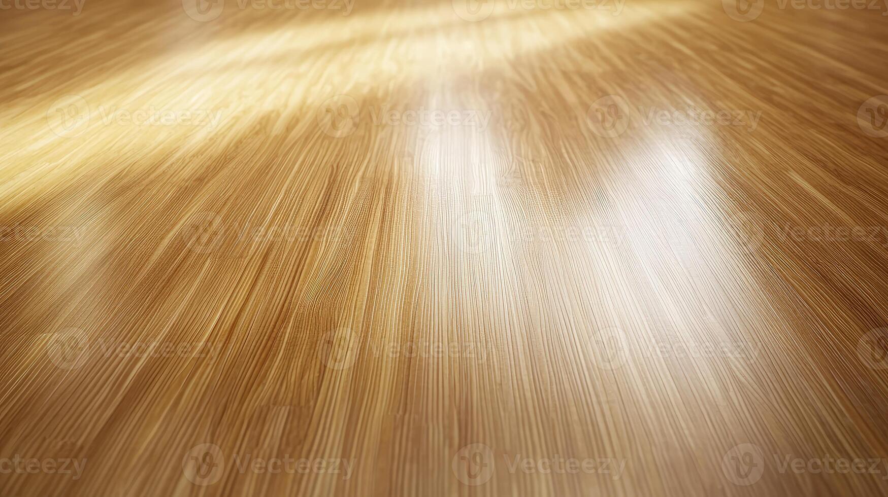Light Reflecting on Polished Wooden Surface photo