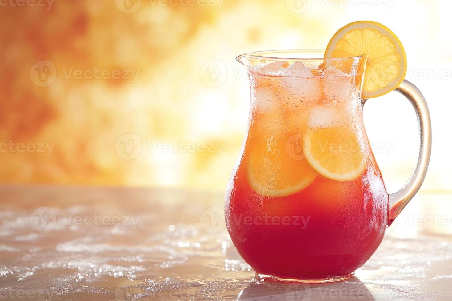 A pitcher of lemonade photo