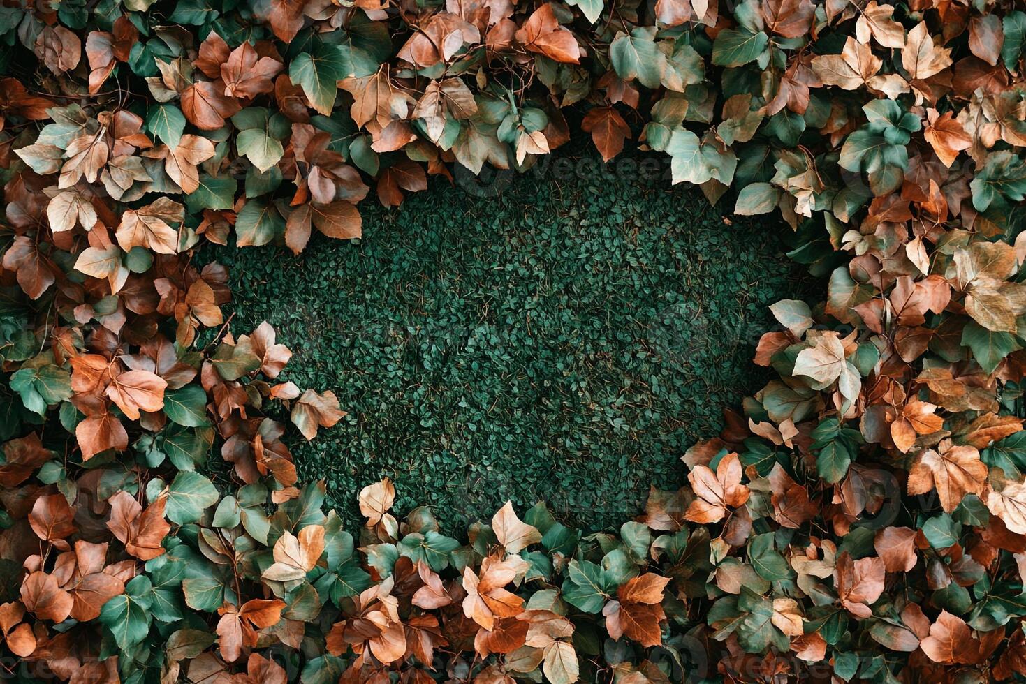 Beech on a vibrant background, photorealistic top view Beech plant photo