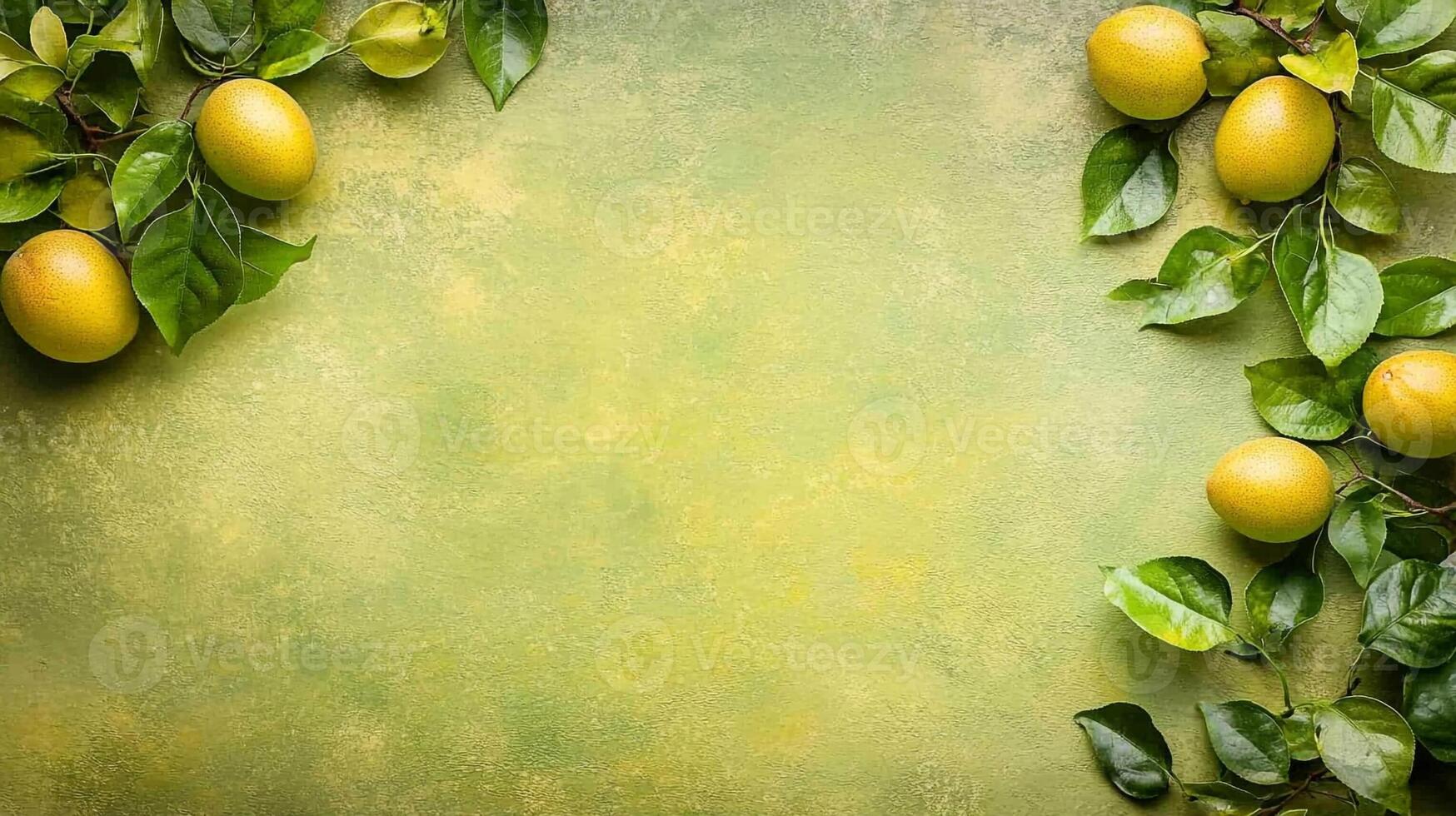 Top view Passionfruit Vine on a vibrant background, plant setting photo