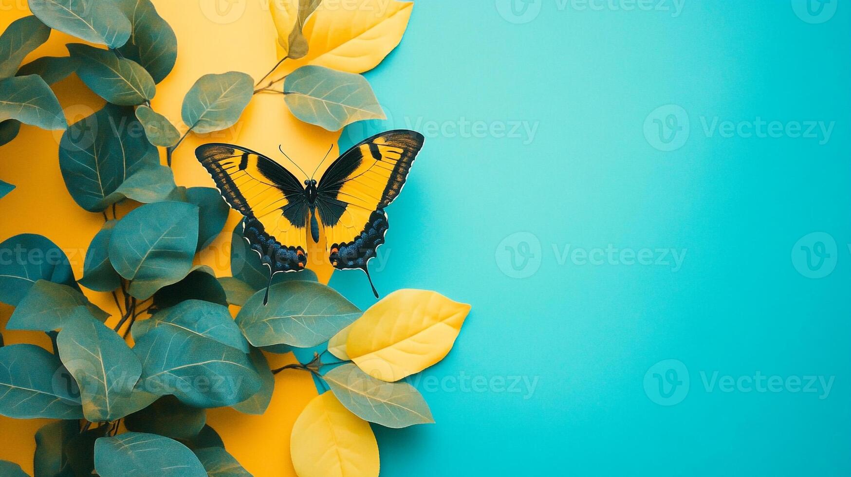 species on a vibrant background, top view photorealistic plant photo