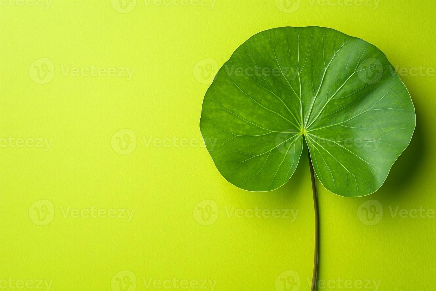 Tupelo on a vibrant background, top view photorealistic plant photo