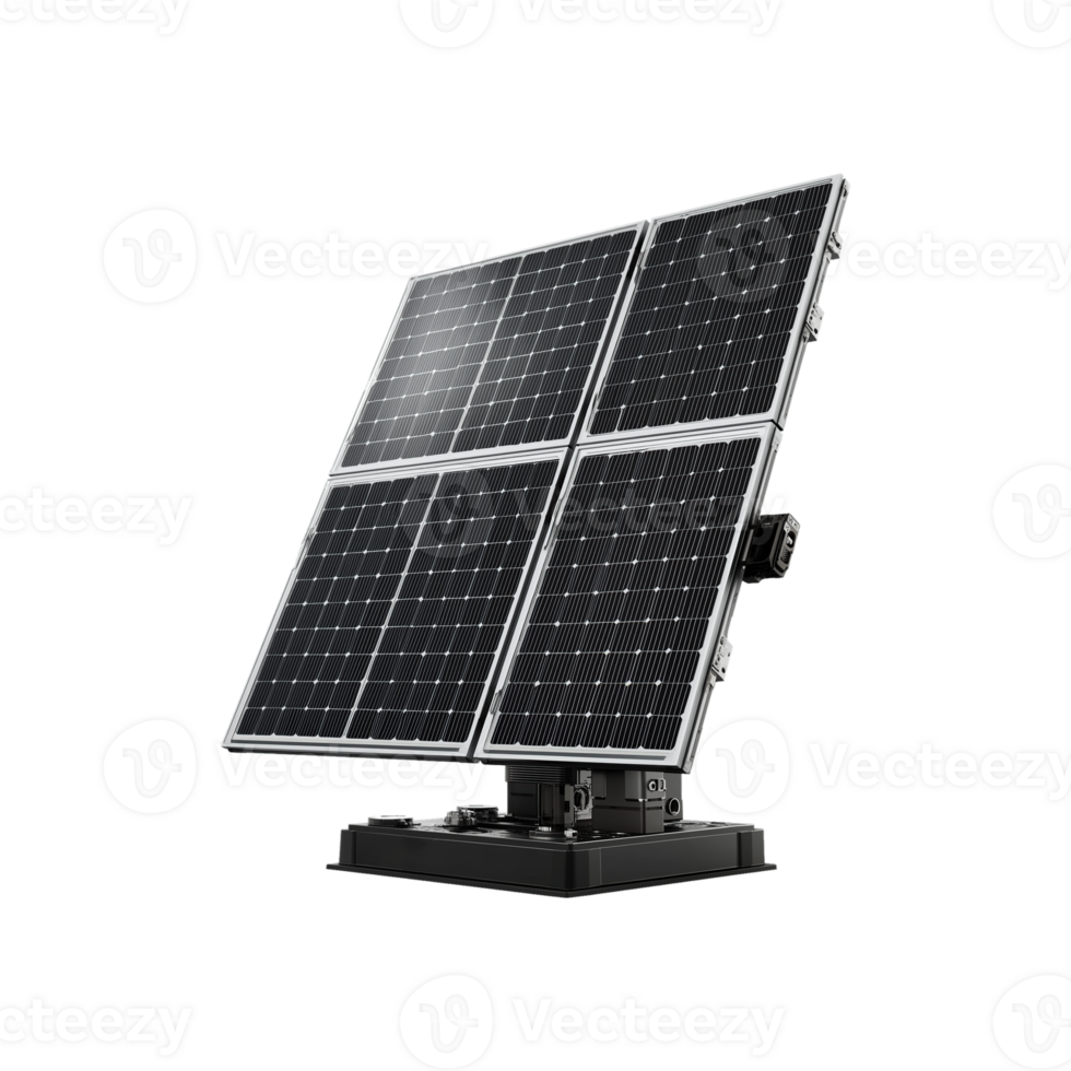 Solar Panels Isolated on Transparent Background. Renewable Energy and Sustainable Power Concept png