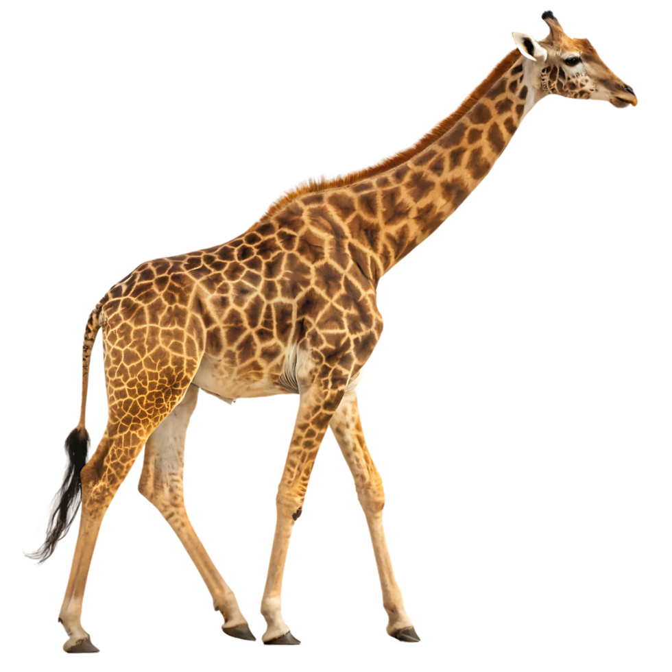 Realistic Giraffe Safari Animal Clipart png