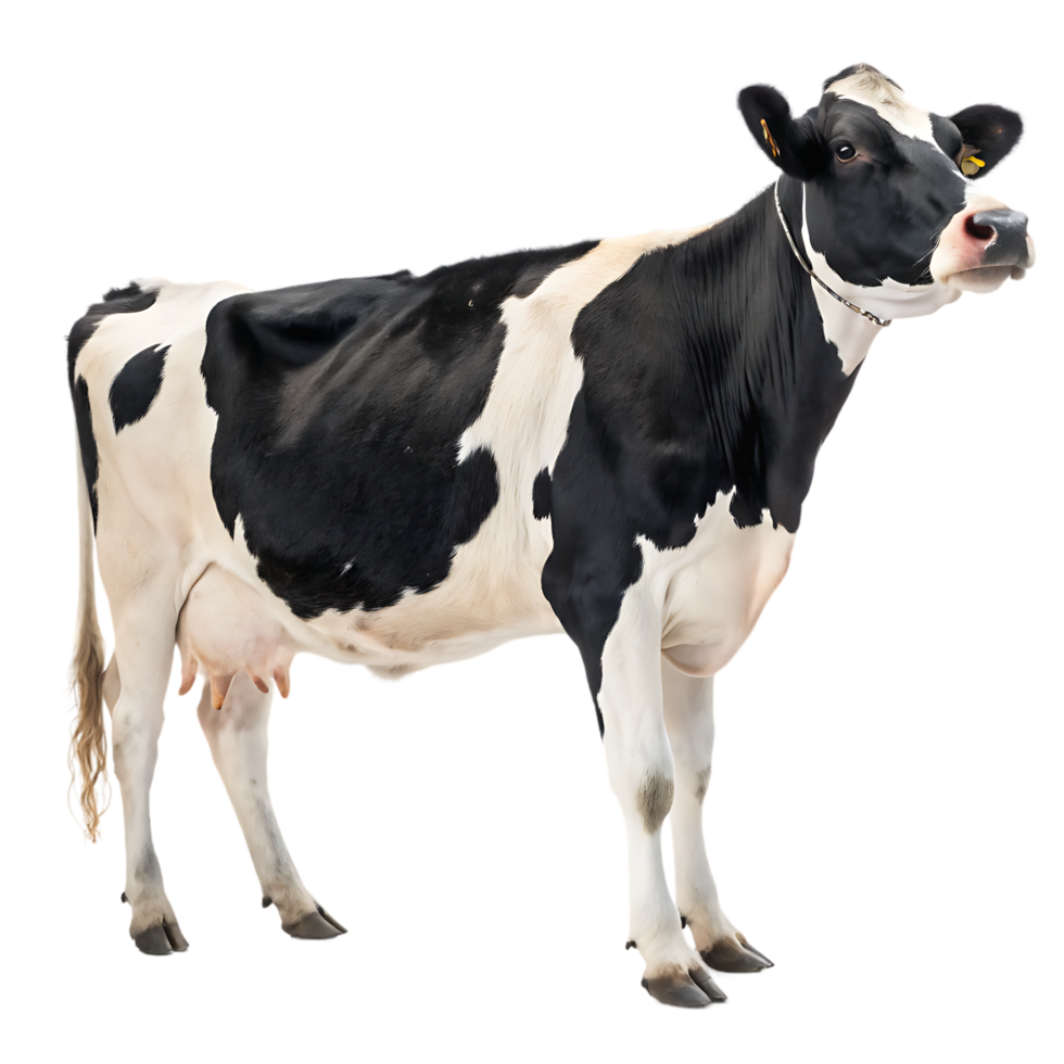 A cow standing on a isoleted background png