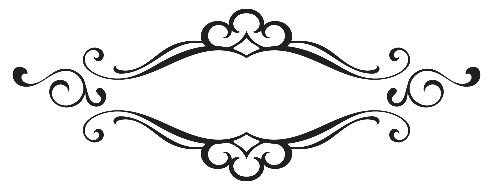 Vintage scroll frame, vintage border decoration, graphic elements, vintage scroll line frame transparent background png