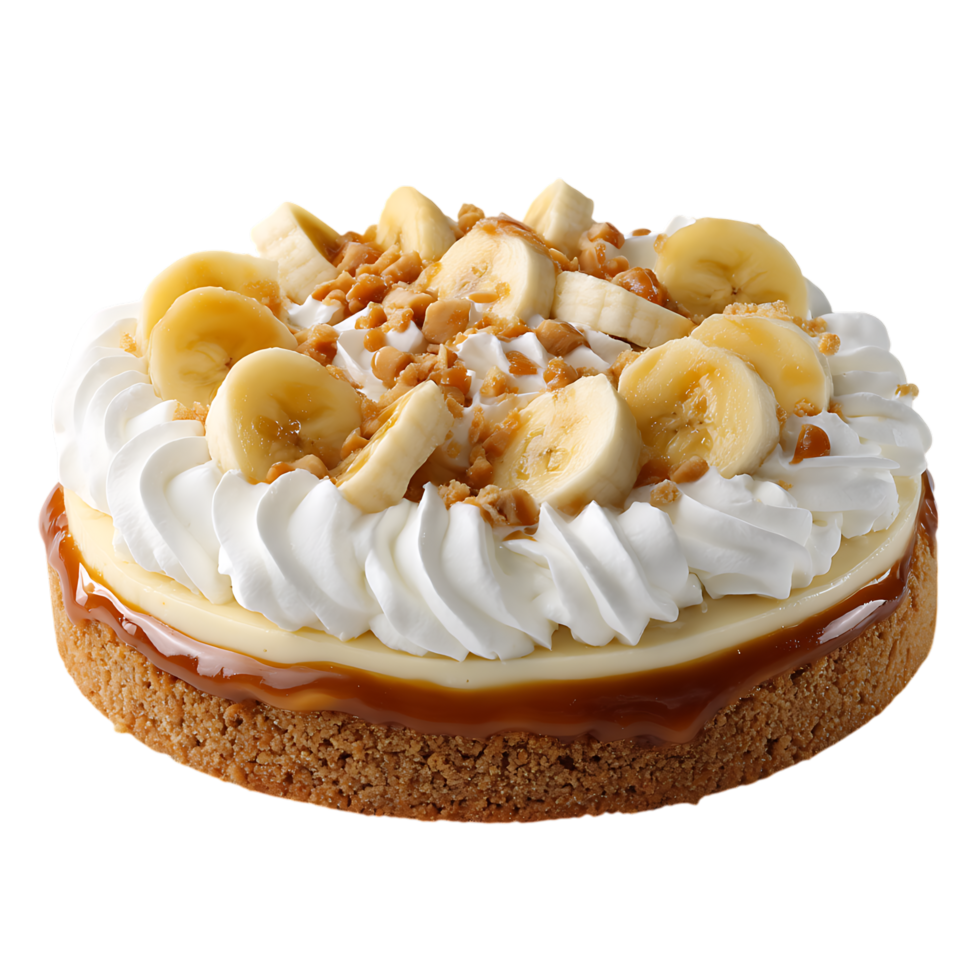 Banana Cream Pie Recipe Images against transparent background png