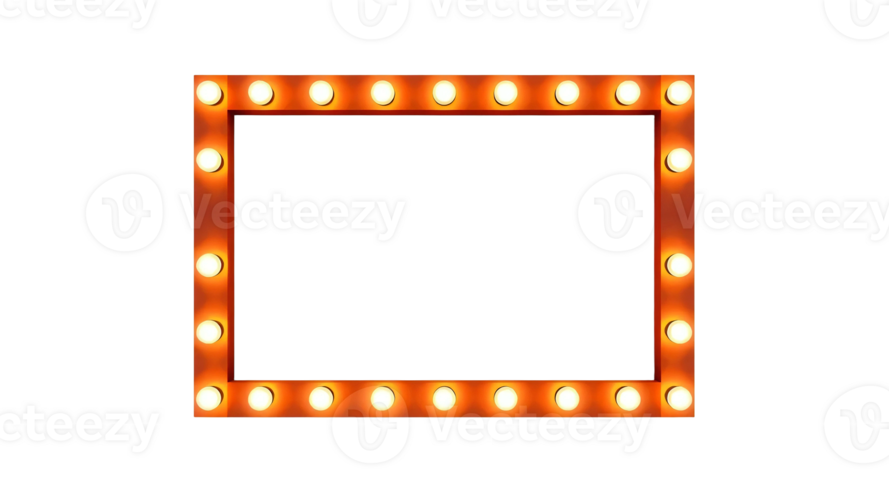 A square frame with lights on it png