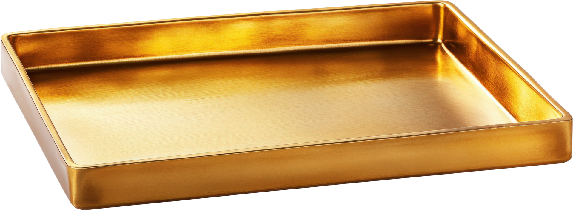Rectangular Gold Serving Tray png