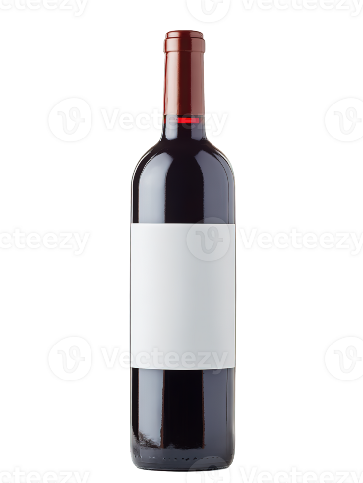 Red Wine Bottle on Transparent Background png