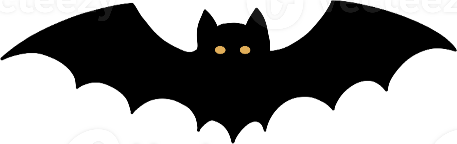 The dark and mysterious symbolic bat makes this graphic ideal for various Halloween theme content or minimal digital design. png