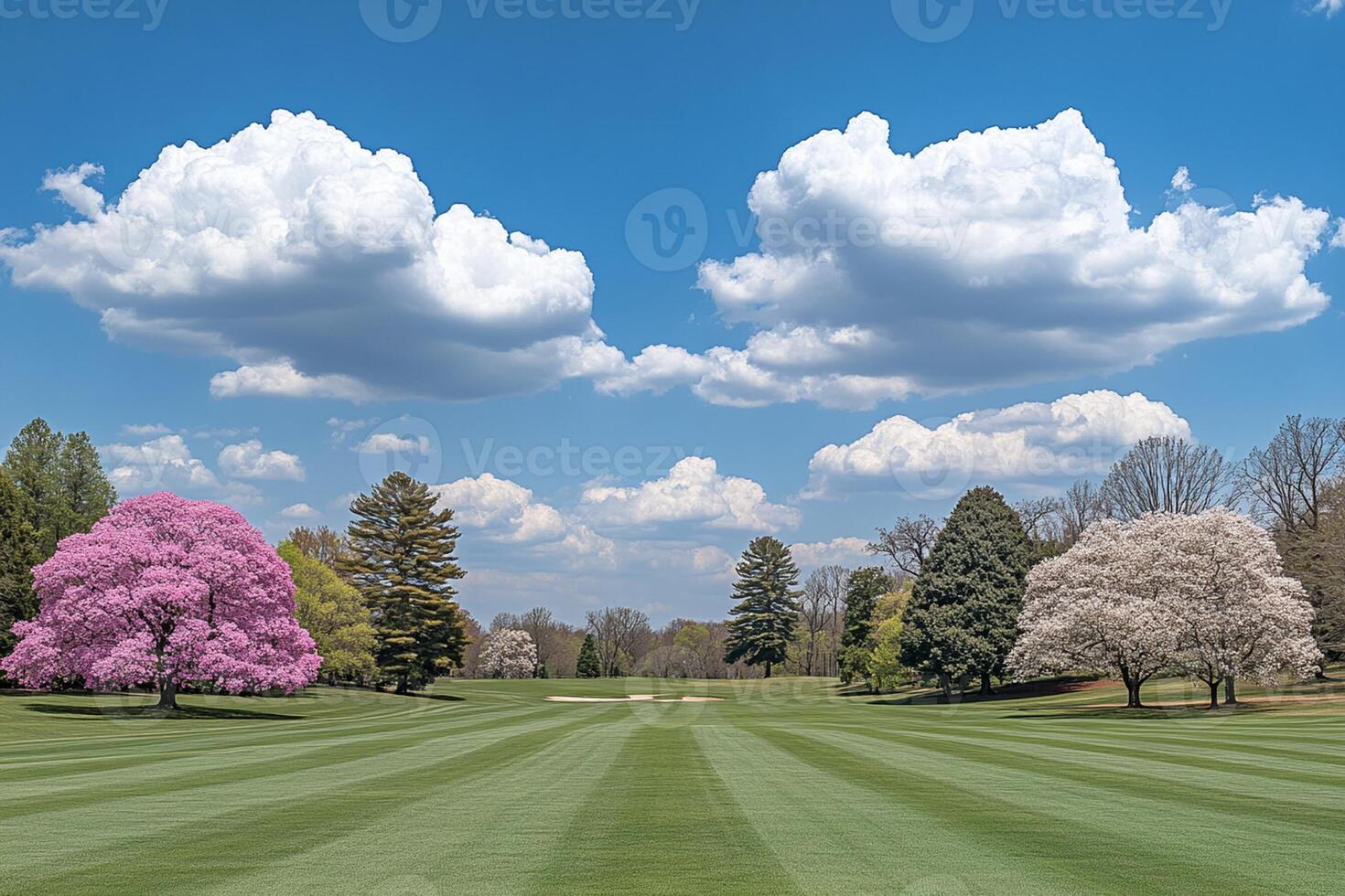 A field with a green grass photo