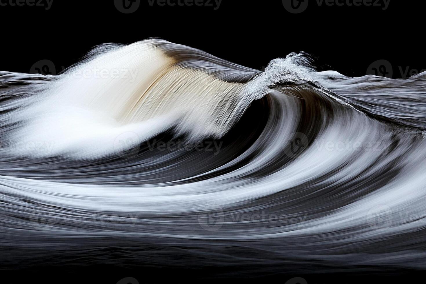 A wave is moving in the water photo