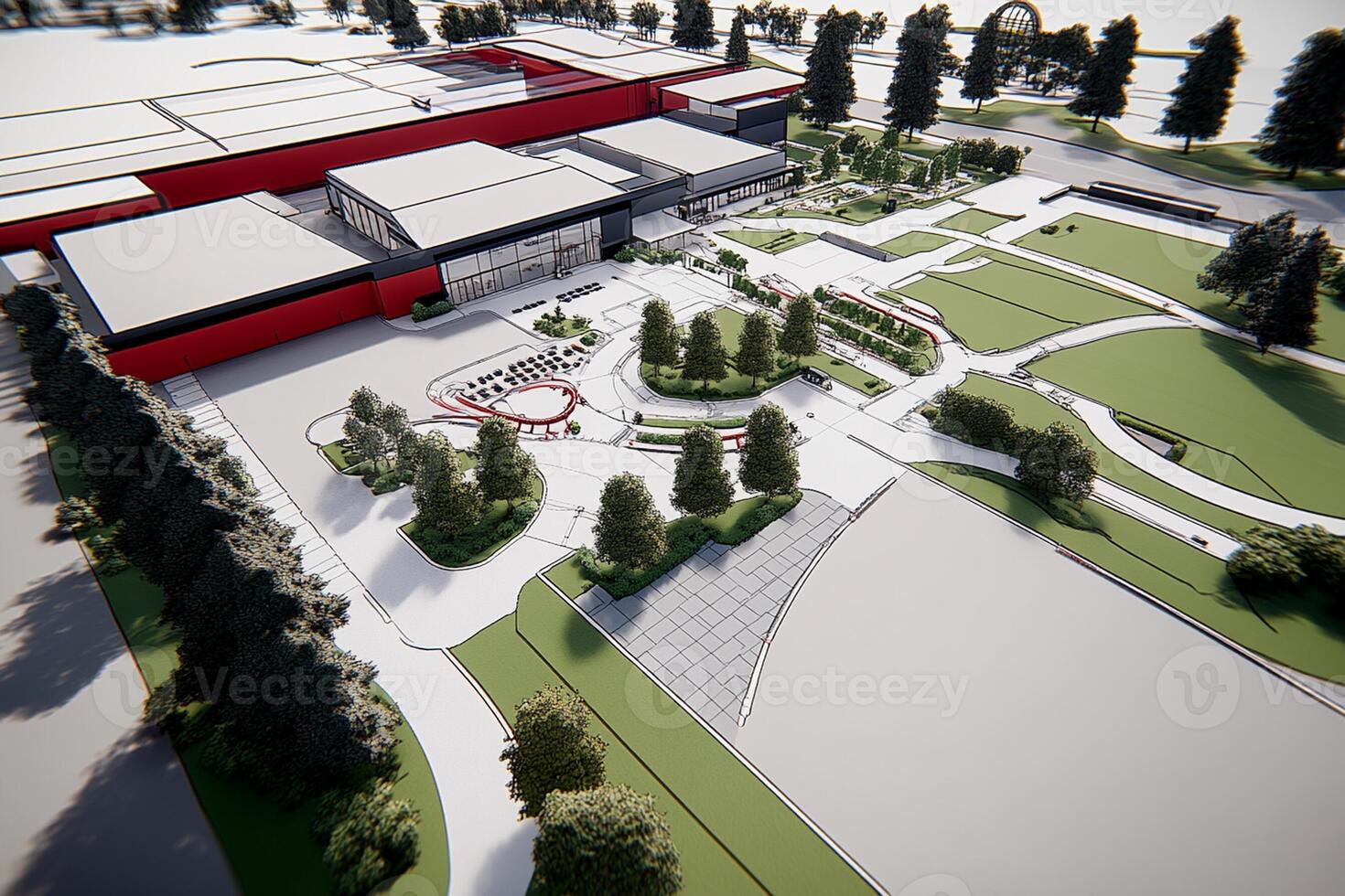 An artist's rendering of the new school photo