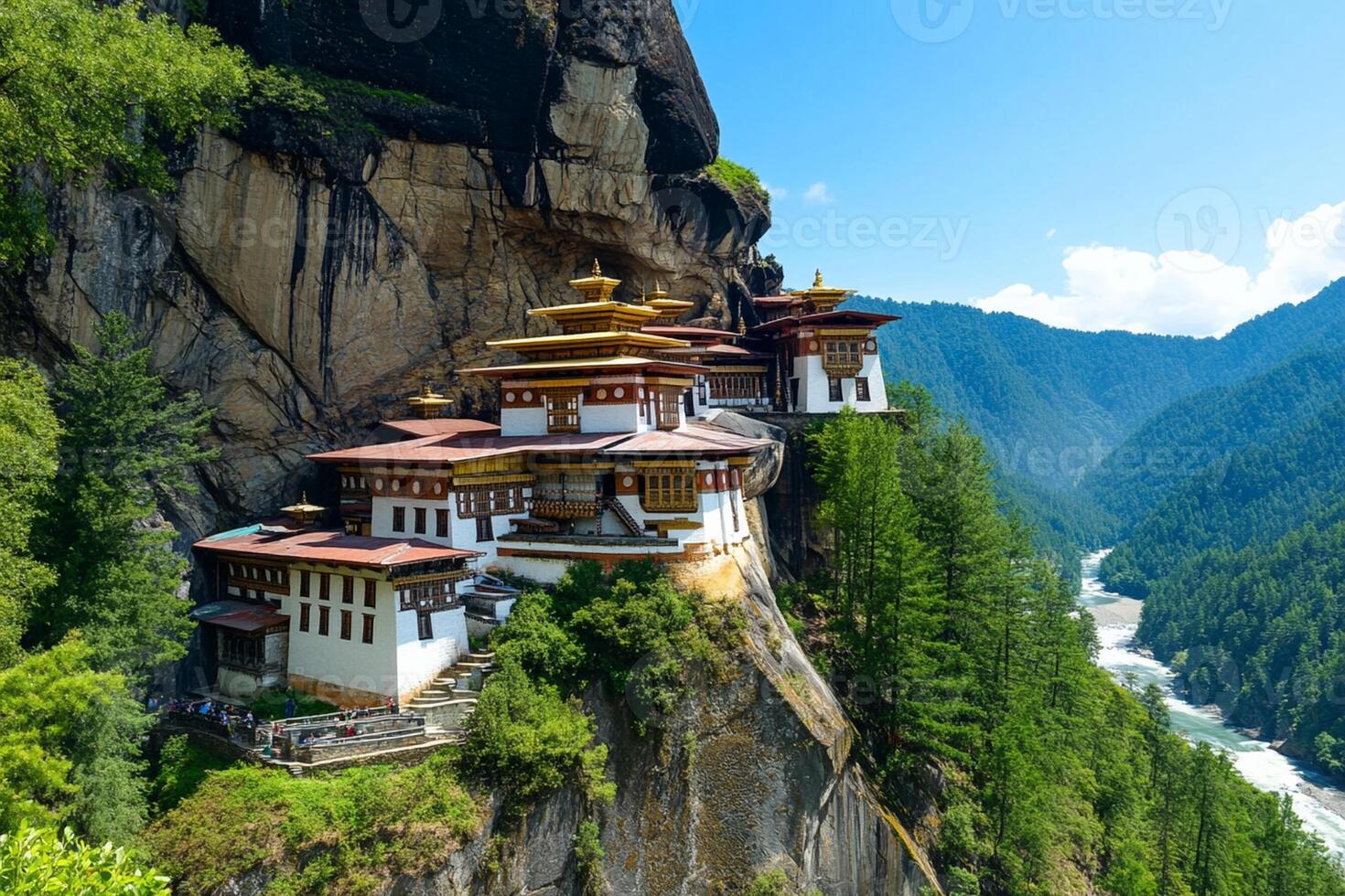 The tiger's nest monastery in bhutan photo