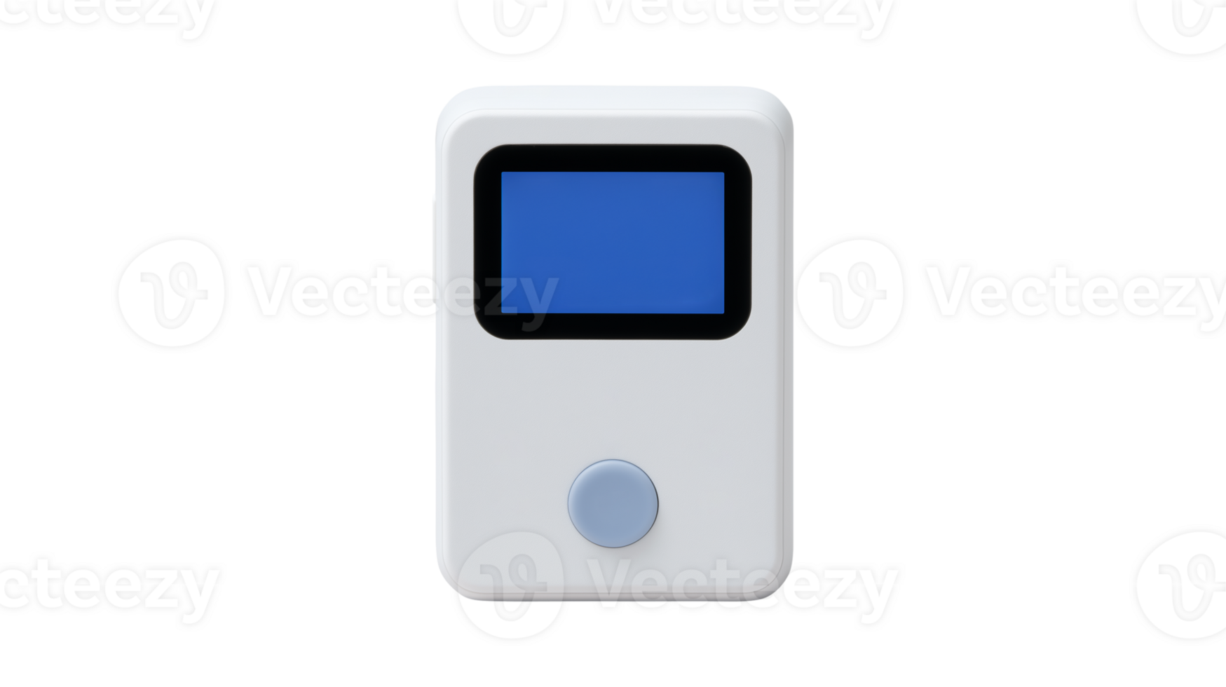 Compact portable digital device with blue LCD screen png