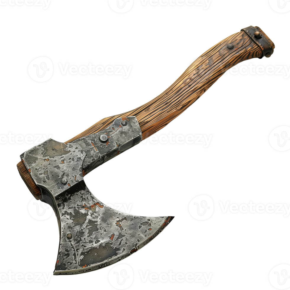 Medieval Battle Axe On Transparent Background Full View For Historical Design And Creative Concepts png