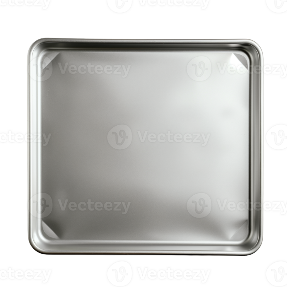 Stainless Steel Baking Sheet On Transparent Background Isolated Perfect For Cooking And Baking Concepts In Kitchens And Restaurants Professional Cookware Essential For Chefs And Baking Enthusiasts png