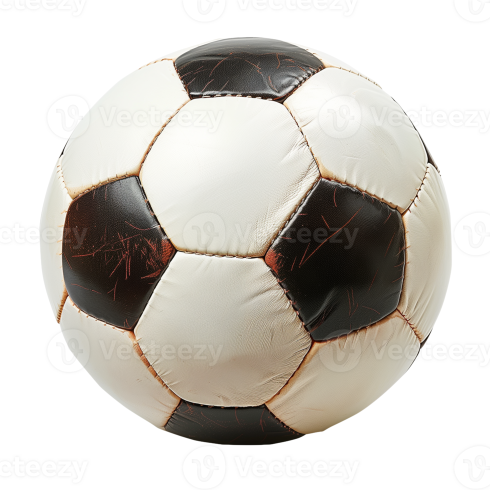 Full View of Soccer Ball on Transparent Background Isolated for Sports Design and Promotions png