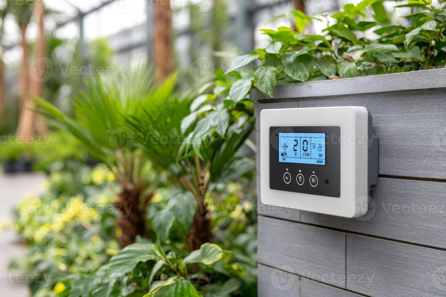 Digital climate control system maintaining optimal greenhouse environment photo