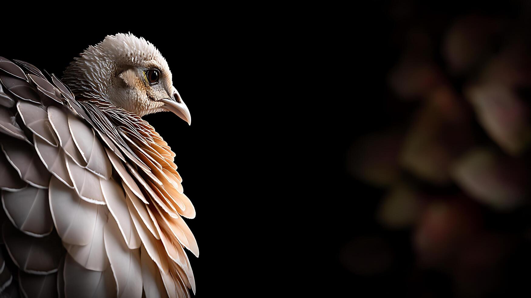 A bird with feathers on its head photo
