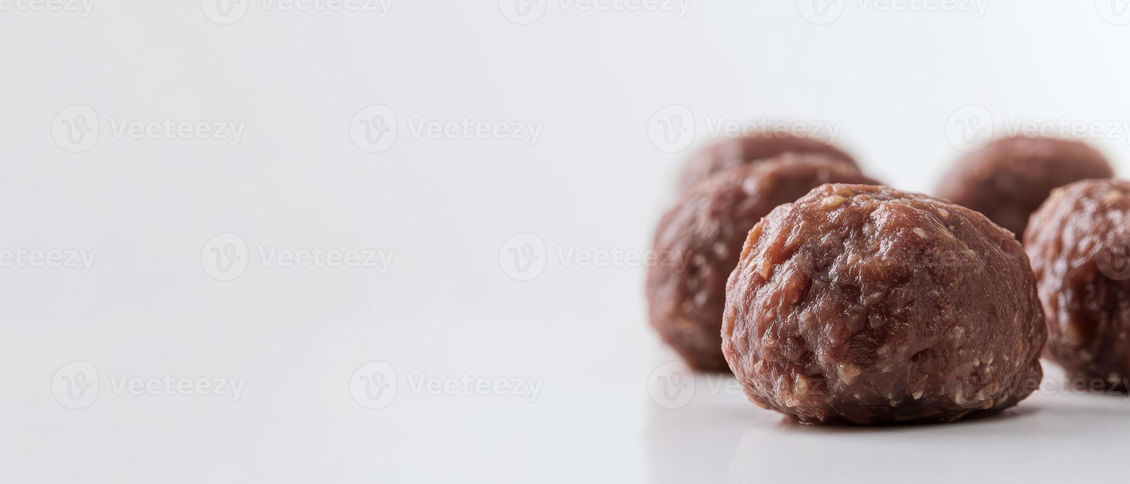Homemade meatballs ready to serve photo