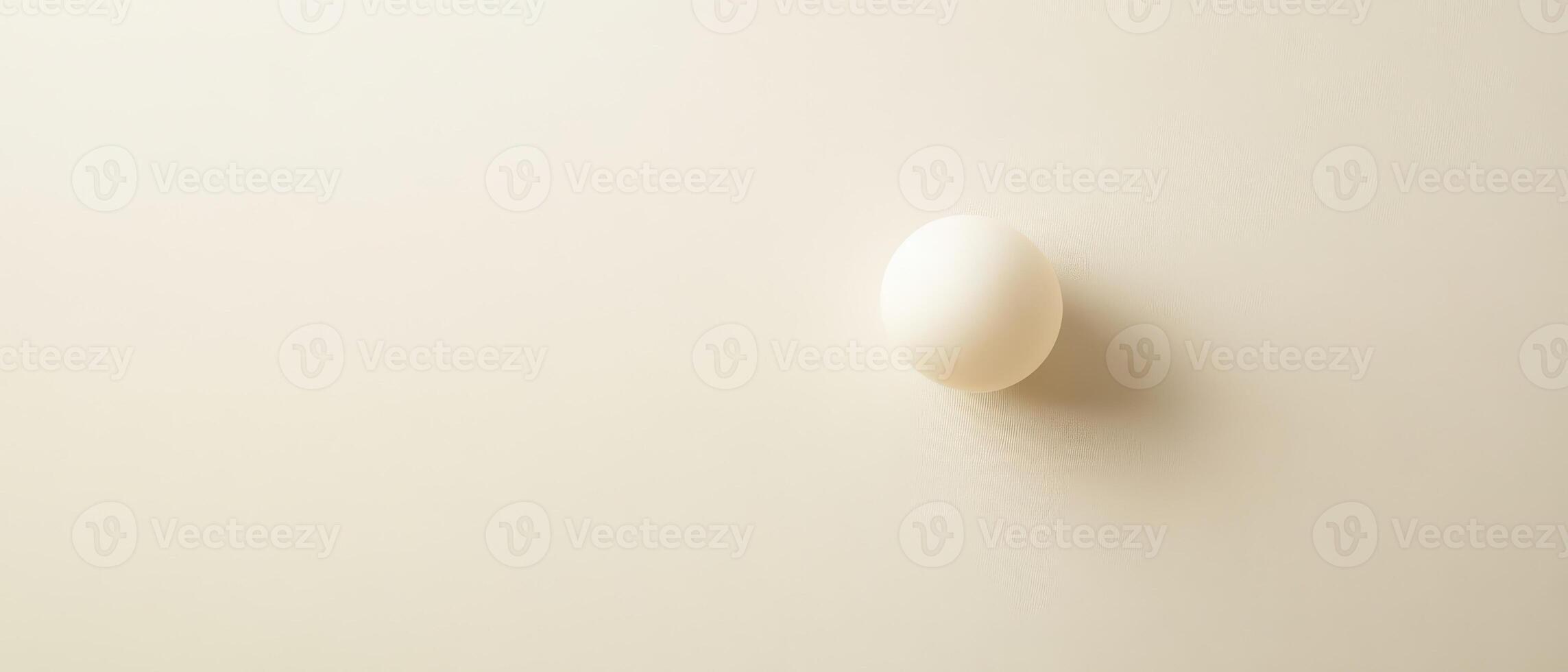 A white egg on a white surface photo