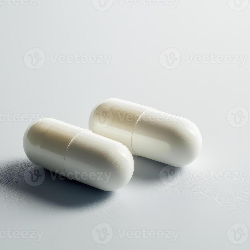 White capsules on a smooth surface during daytime photo