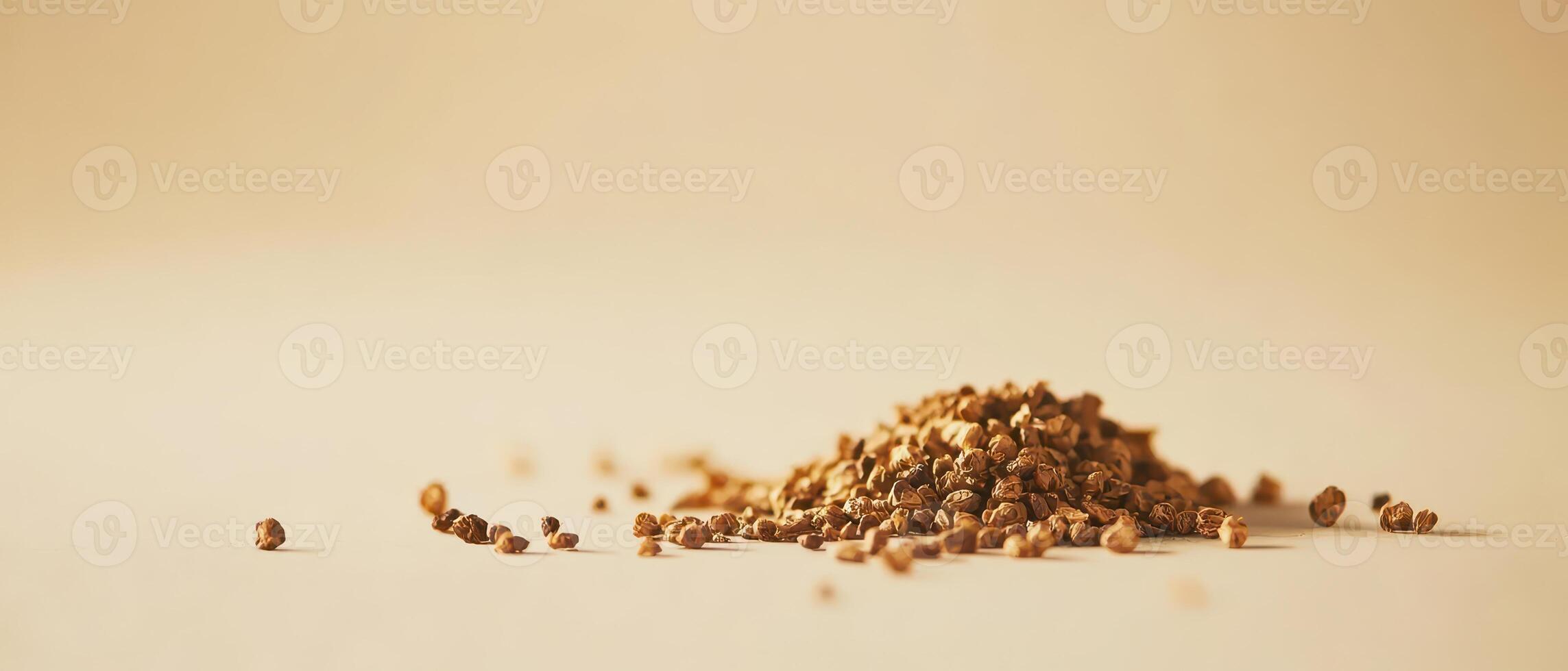 Pile of seeds on a neutral background photo